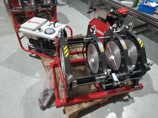 Mesin Las Butt Fusion Hidraulik Merah Untuk Penyambung Fusion Disesuaikan