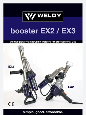 3kw Kompak Handheld Plastik Extruder Pengeras Pengelasan Ex2