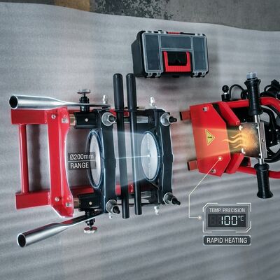 Keakuratan 160mm PE Butt Fusion Welder 220V Operasi manual