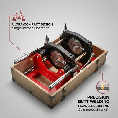 Mesin Las Butt Fusion 800mm Untuk Pipa HDPE | Standar ISO 21307