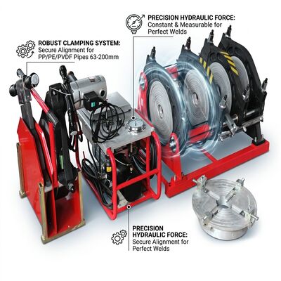 Semi-Automatik 90-315mm HDPE Butt Fusion Welder