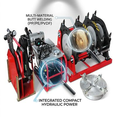 Semi-Automatik 90-315mm HDPE Butt Fusion Welder