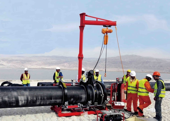 Mesin Thermofusion HDPE 380V 36''IPS 1360KG Semi Otomatis