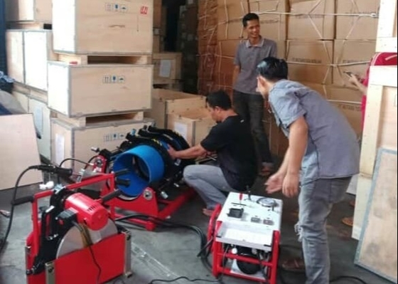 IPS12 "HDPE Butt Fusion Welding Machine 6.3Mpa Dengan Sertifikasi SGS
