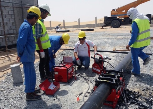 Sertifikasi ISO 250MM HDPE Butt Fusion Welding Thermofusion 6.3Mpa