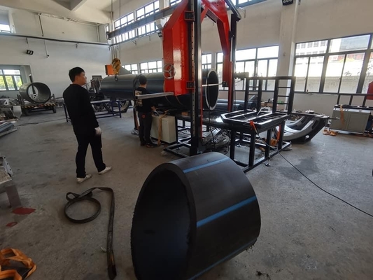 SJC315 PE Pipe Band Saw 90MM-315MM Multi Angle Adjustable Line Speed